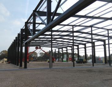 plaatsing staalconstructie nieuwbouw Spinder