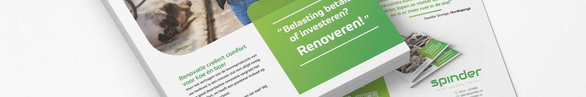 Spinder renovatie folder: belasting betalen of investeren? renoveren!