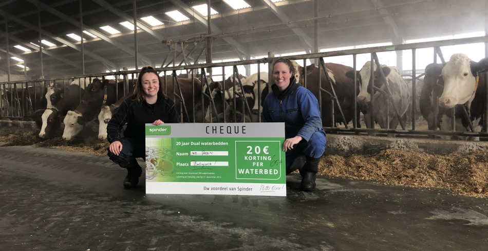 Maatschap Gerrit is winnaar waterbeddenactie van Spinder